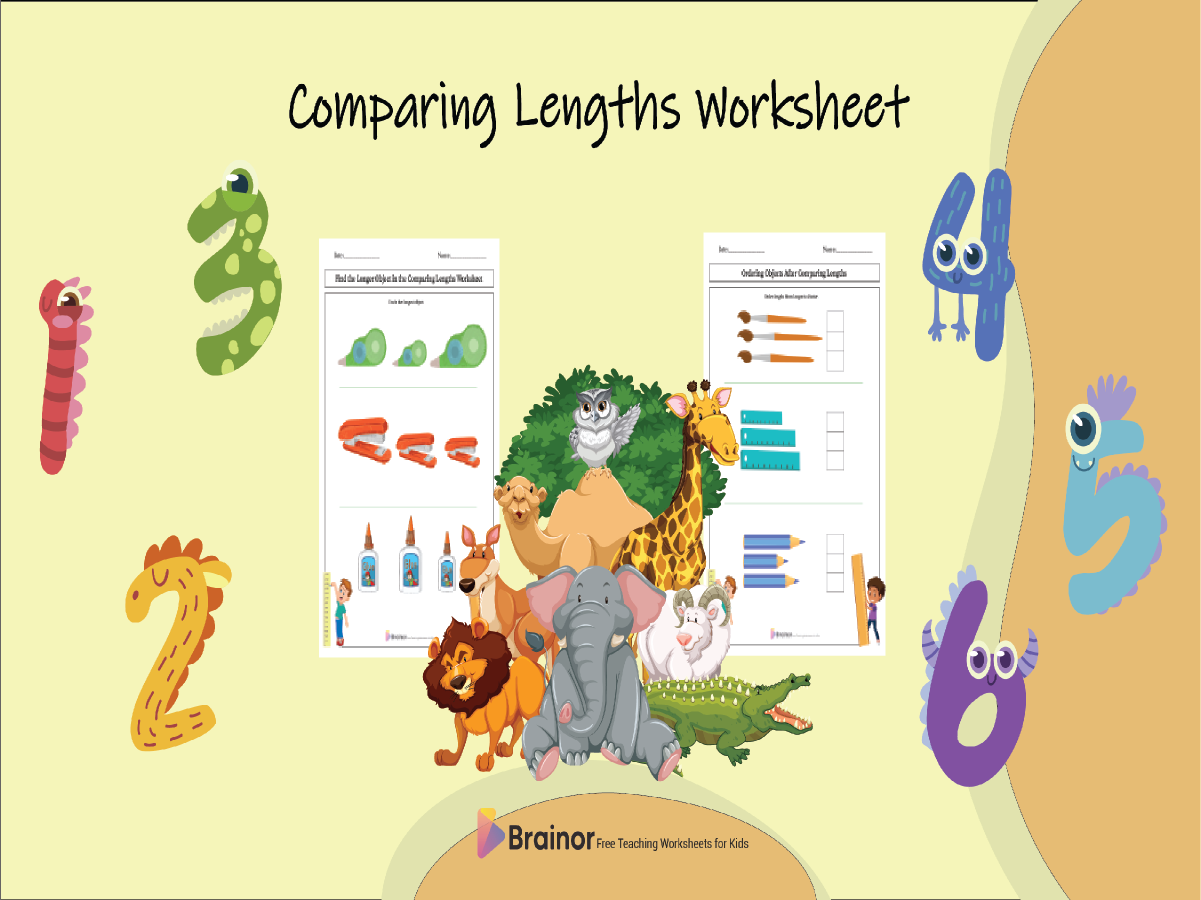 Comparing length worksheets