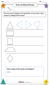 Draw and Rotate 2D Shapes Worksheet
