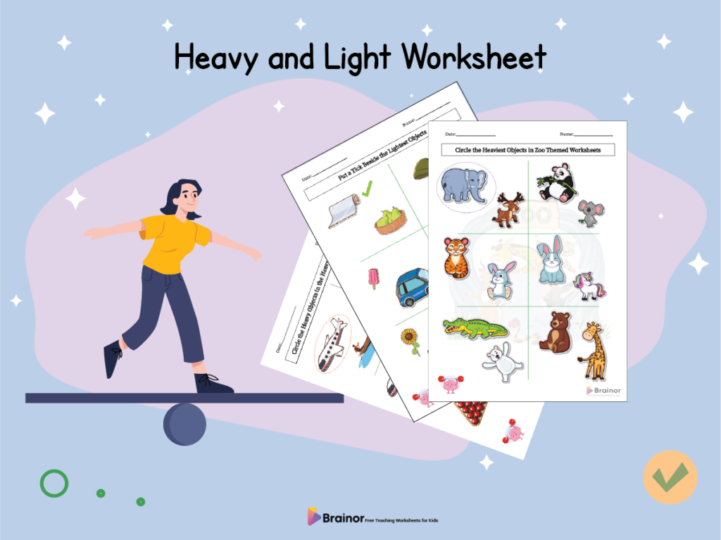 24 Free Heavy And Light Worksheet