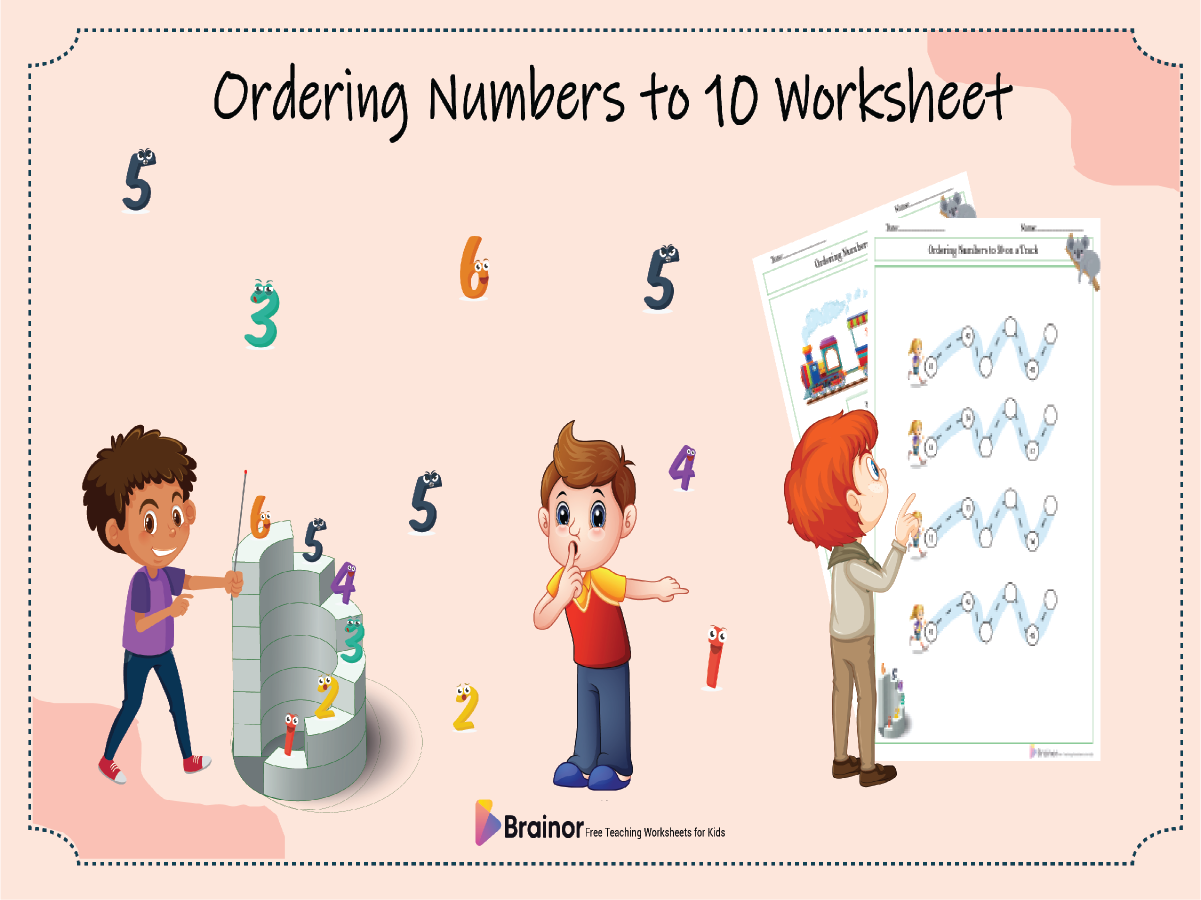 Ordering numbers to 10