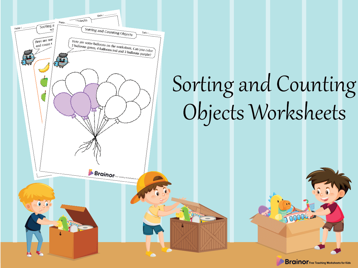 Sorting and Counting Objects Worksheets