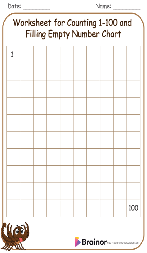 30 Counting Worksheets 1-100 | Free Printable
