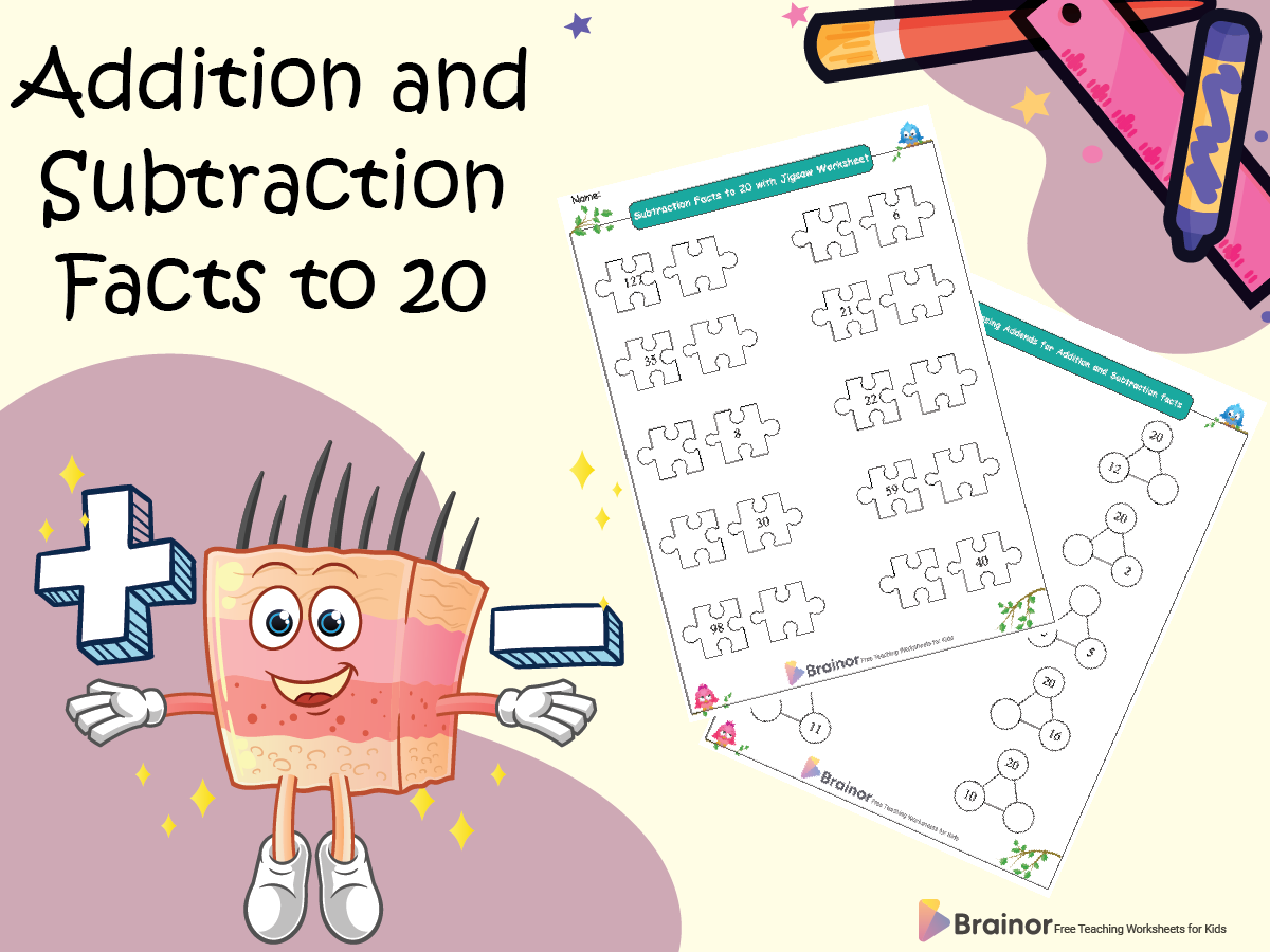 addition and subtraction facts to 20-