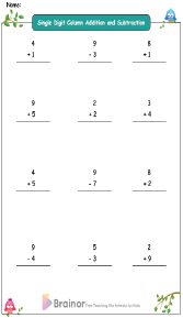column addition and subtraction