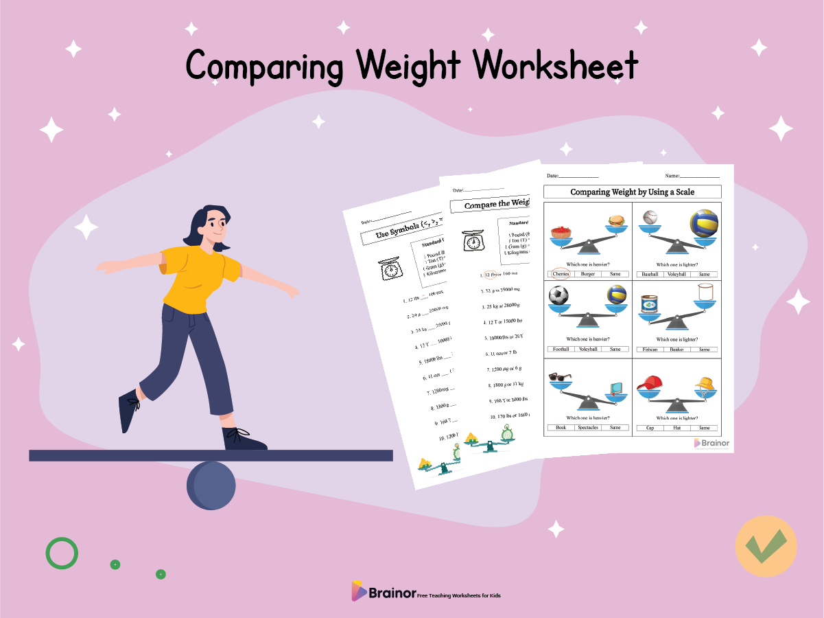 comparing weight worksheet