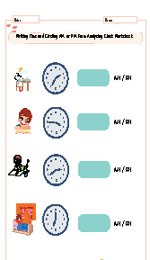 concept of time worksheets
