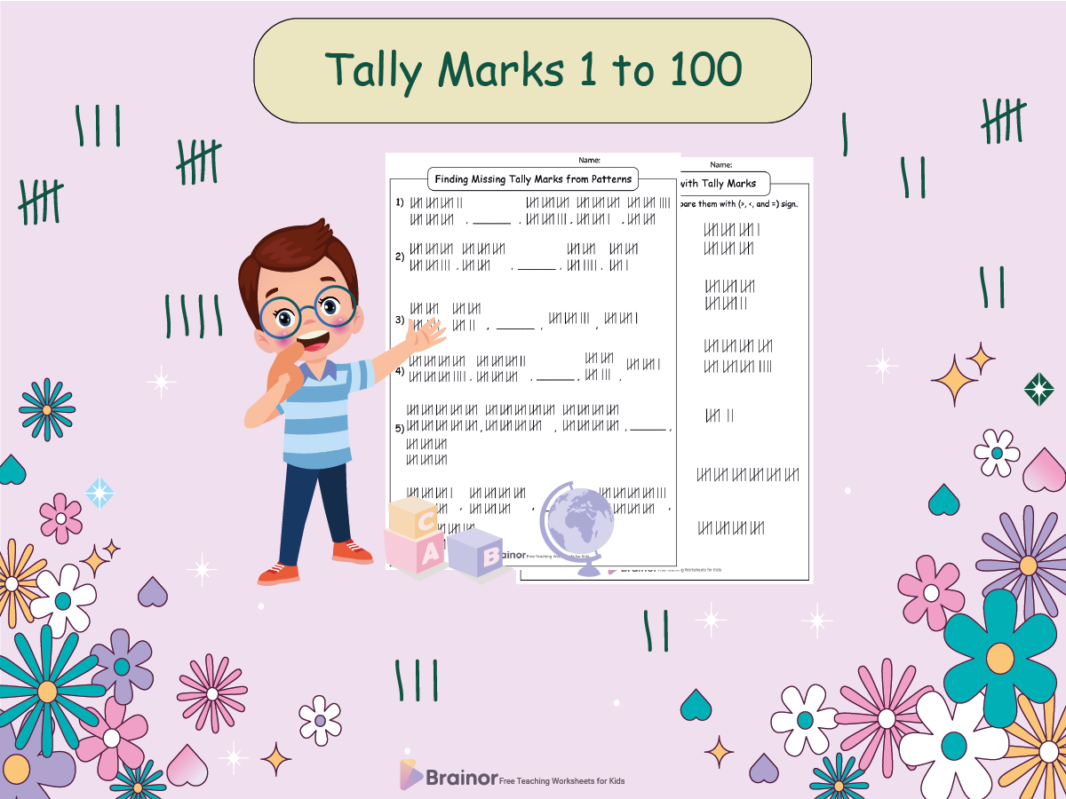 tally marks 1 to 100