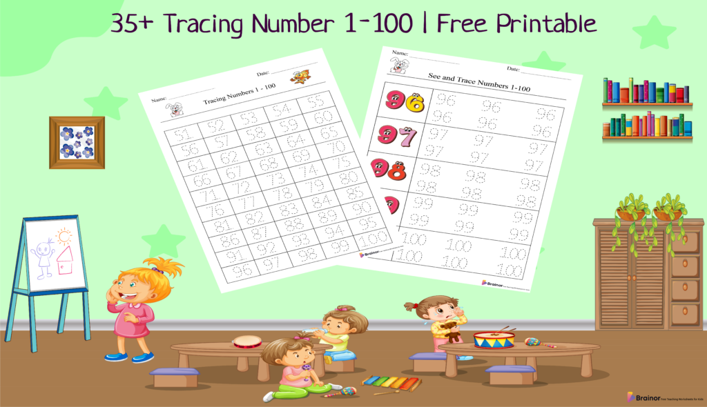 35-tracing-number-1-100-pages-free-printable
