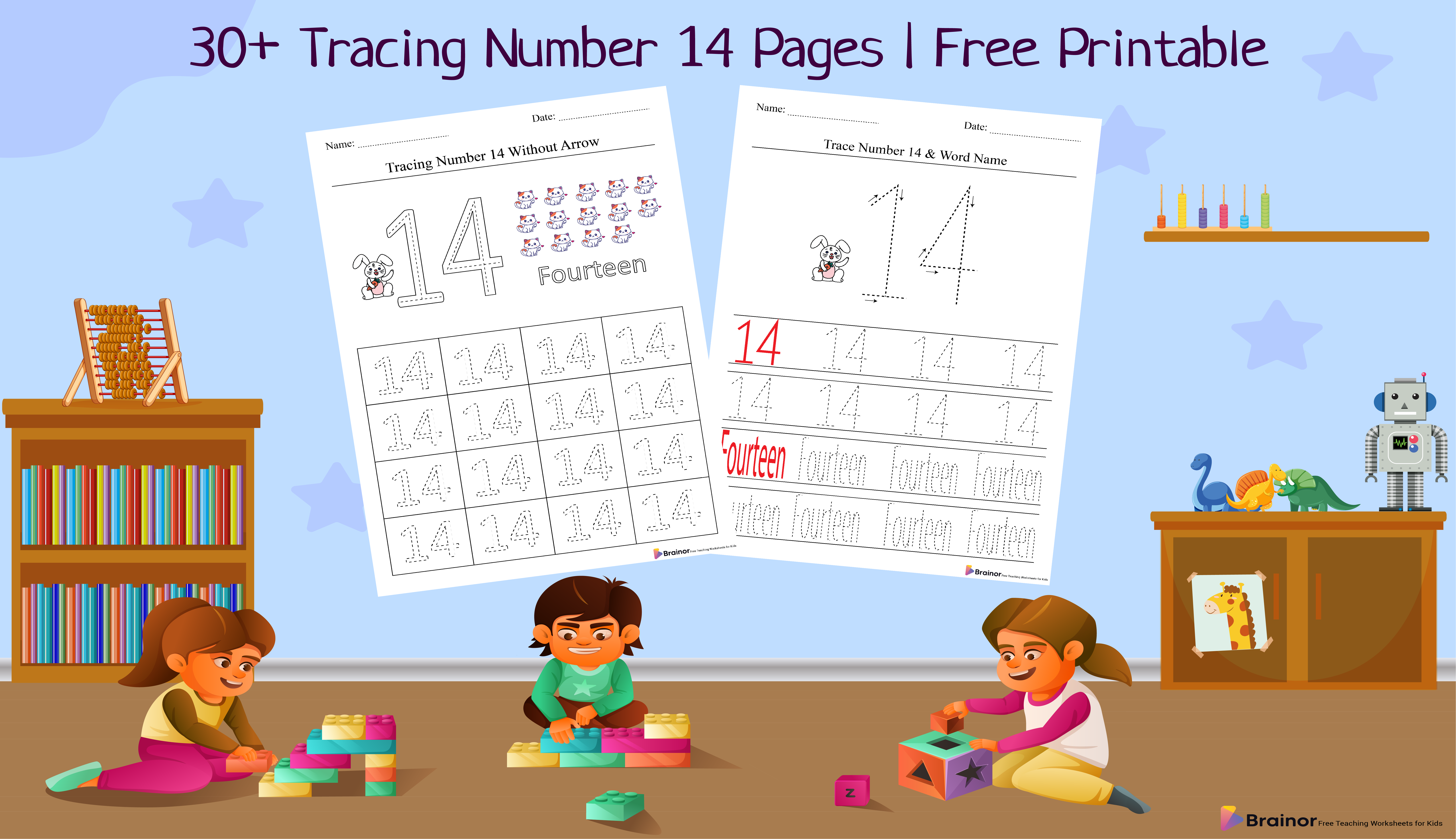 tracing number 14 - overview math