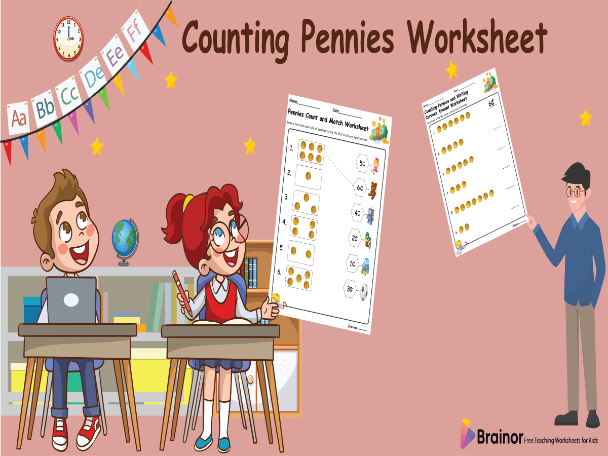 Counting Pennies Worksheets Overview