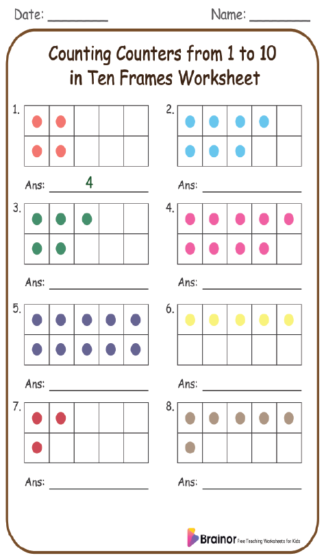 50 Count And Write 1 To 10 Worksheets Free Printable 50 Count And Write 1 To 10 Worksheets Free Printable