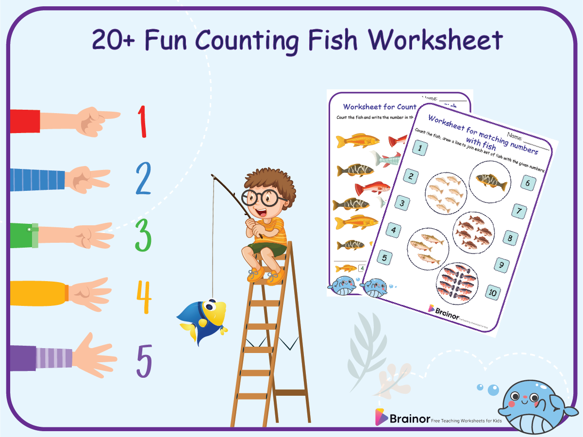 Counting Fish Worksheet