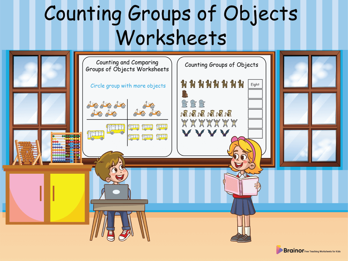 Counting Groups of Objects Worksheets
