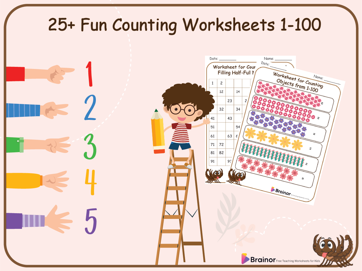 Counting Worksheets 1-100