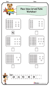 Place Value Cut and Paste Worksheet