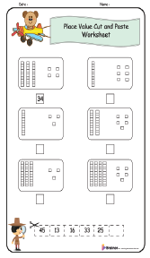 Place Value Cut and Paste Worksheet 