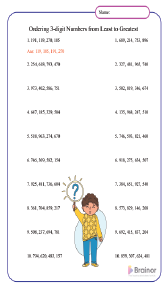 Ordering 3-digit Numbers from Least to Greatest