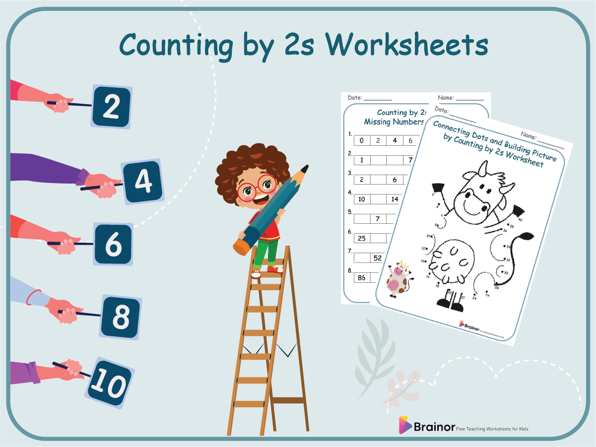 Counting by 2s Worksheets