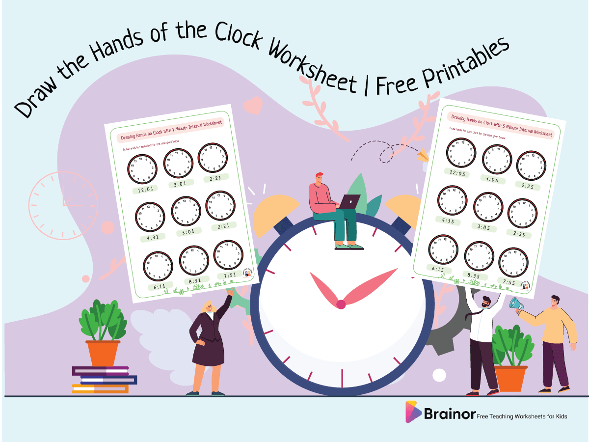 draw the hands of the clock worksheet overview