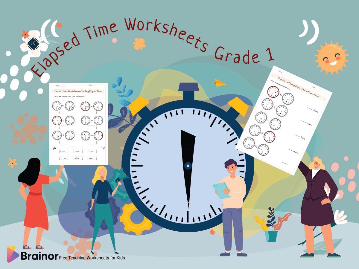 elapsed time worksheets grade 1