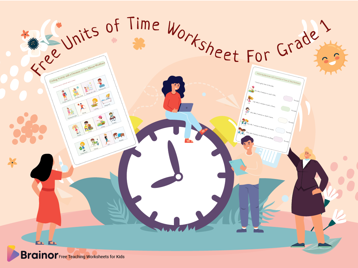 units of time worksheet grade 1