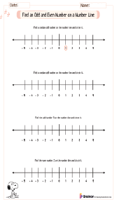 Find an Odd and Even Number on a Number Line