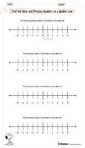 Find the Next and Previous Numbers on a Number Line