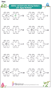 addition and subtraction missing numbers