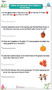 addition and subtraction word problems with pictures