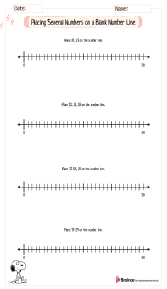 blank number line to 30