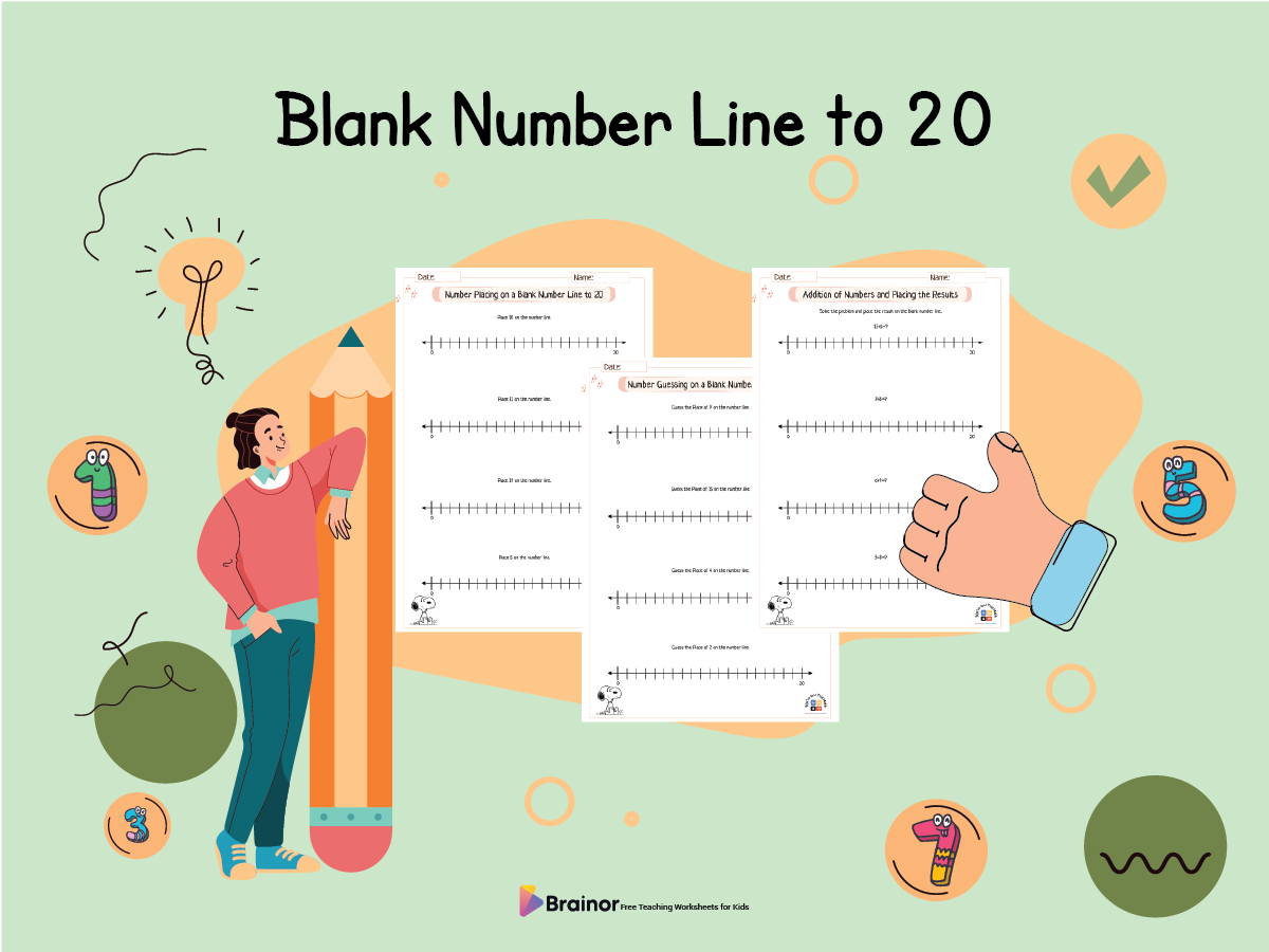 blank number line to 20
