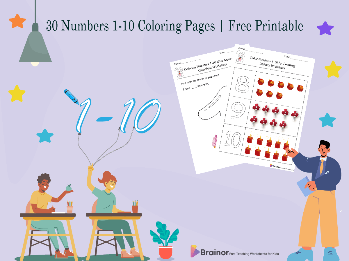 numbers 1-10 coloring pages -overview