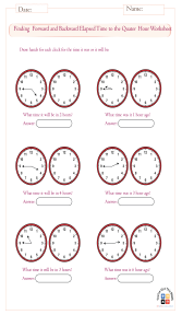 telling time to the quarter hour worksheets