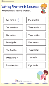 writing fractions