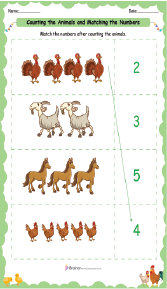 counting farm animals worksheet