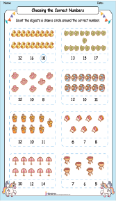 counting worksheets 1-20