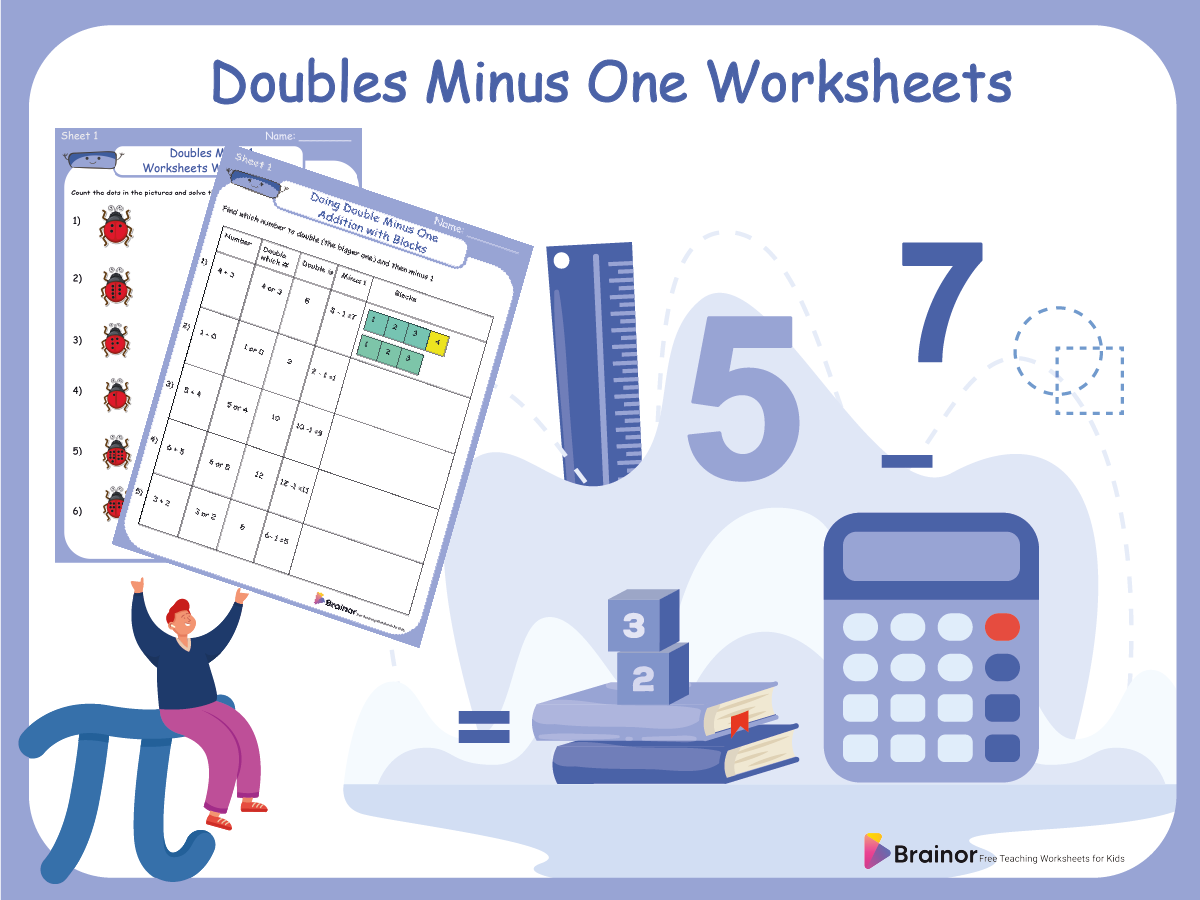 featured image doubles minus one worksheets
