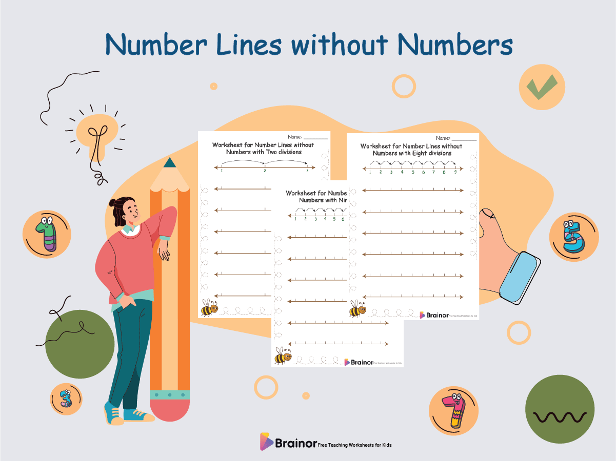 number lines without numbers