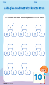 Adding Tens and Ones Worksheets