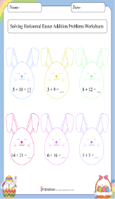 15+ Easter Addition Worksheets | Free Printable