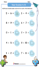 Near Doubles Worksheets